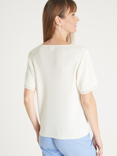 Pull raffiné avec broderies