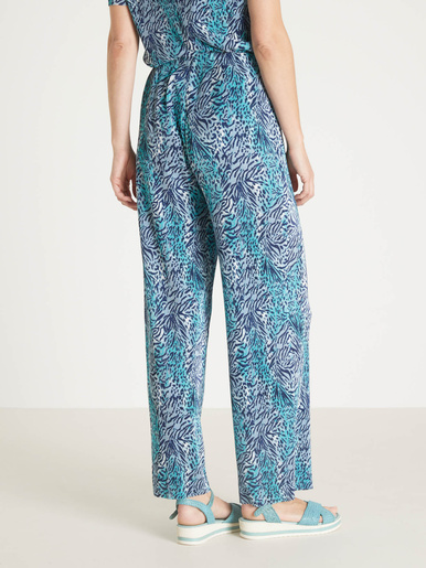 Pantalon 7/8ème large plissé permanent