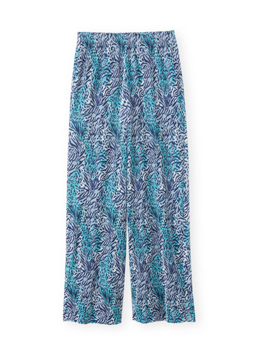 Pantalon 7/8ème large plissé permanent