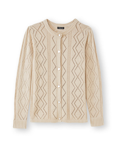 Cardigan en maille fantaisie