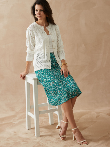 Cardigan en maille fantaisie
