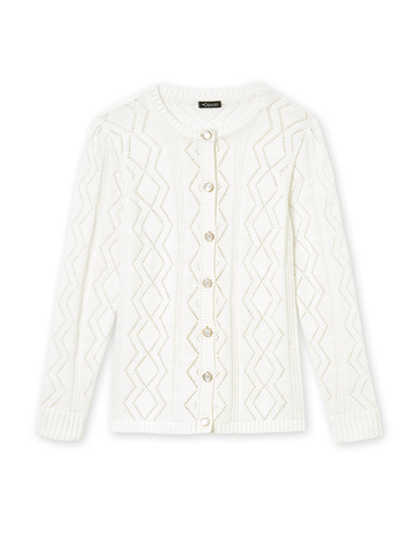 Cardigan en maille fantaisie