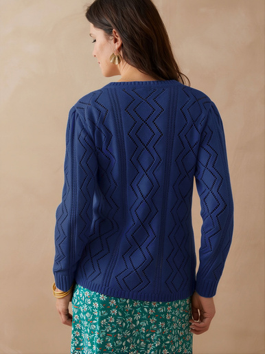 Cardigan en maille fantaisie