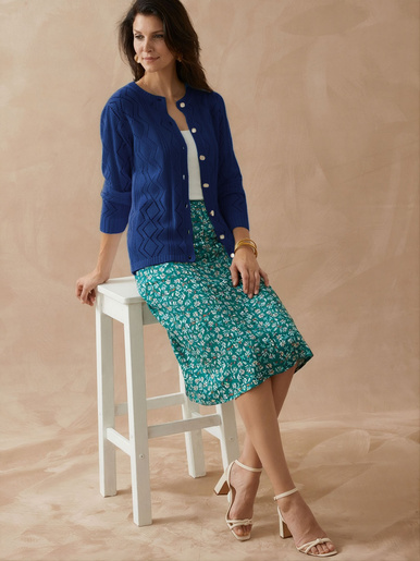 Cardigan en maille fantaisie