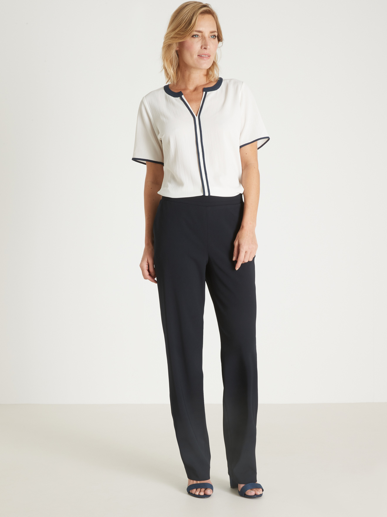 Pantalon De Travail Femme CAROLL Pantalon Droit Chic Et Intemporel