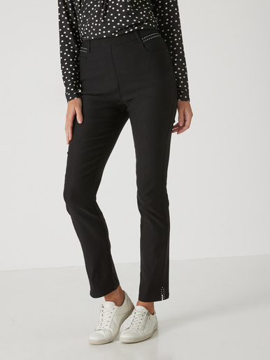 Tregging en tissu stretch - Daxon - Noir