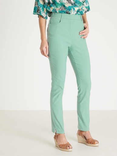 Tregging en tissu stretch - Daxon - Aqua