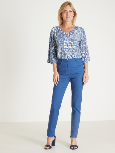 Pantalon 5 poches coupe droite