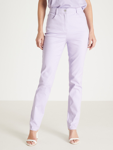 Pantalon 5 poches coupe droite - Daxon - Parme