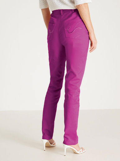 Pantalon 5 poches coupe droite