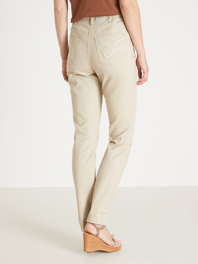 Pantalon 5 poches coupe droite