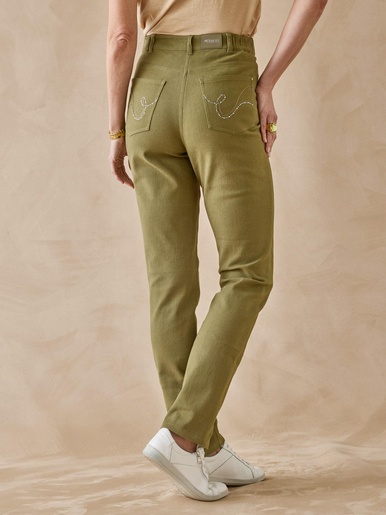 Pantalon 5 poches coupe droite