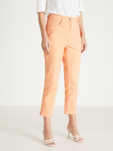 Pantacourt 5 poches coupe droite - Daxon - Melon