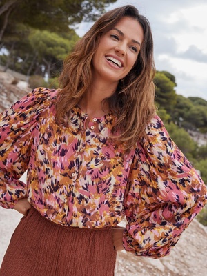 Blouse manches bouffantes