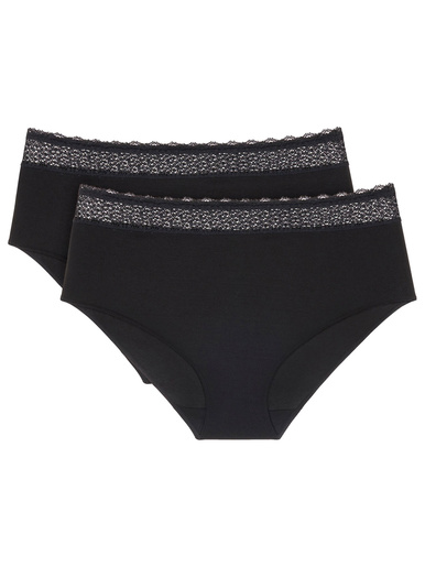 Lot de 2 culottes midi Feel of Modal - Triumph - Noir