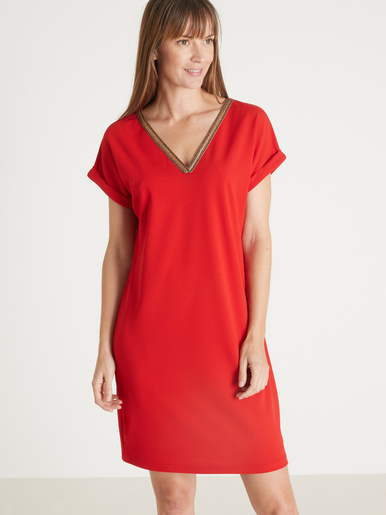 Robe housse en maille