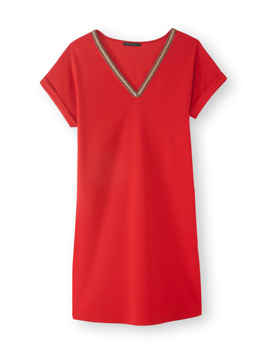 Robe housse en maille