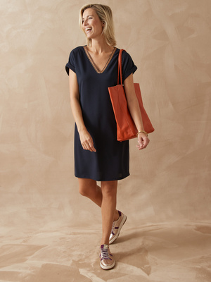 Robe housse en maille