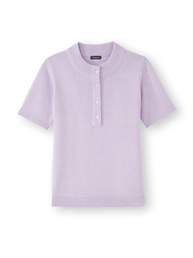 Pull manches courtes encolure tunisienne