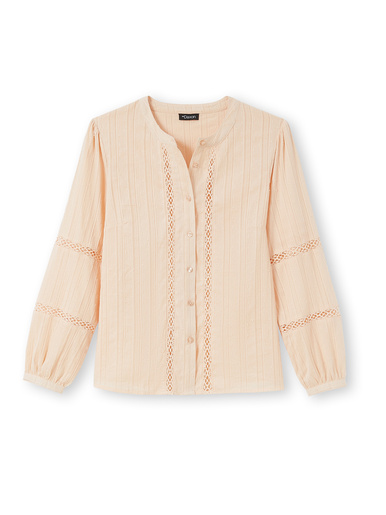Blouse avec jeu de macramé