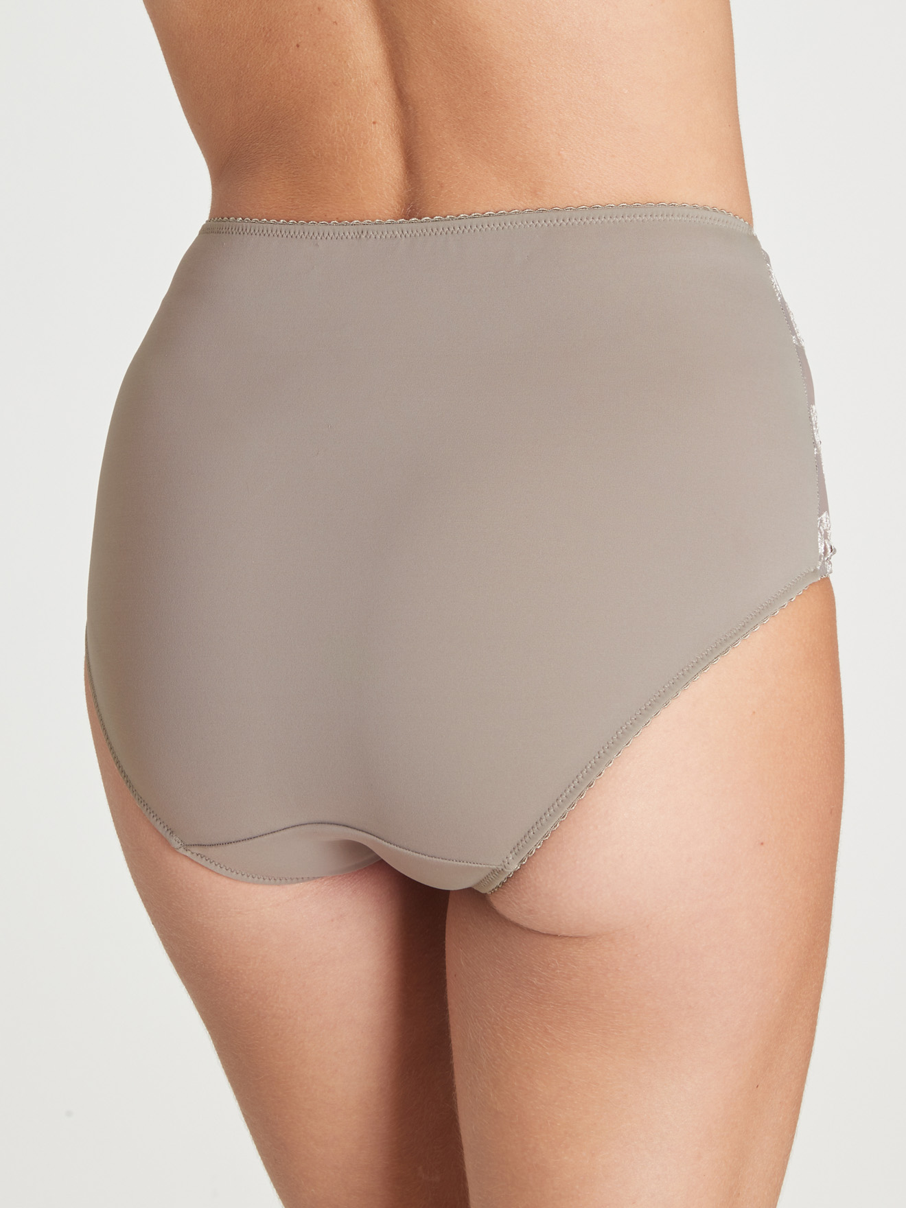 Culotte Midi Femme - Effet Ventre Plat - Microfibre Douce Avec Dentelle - Confortable - Taille Unique
