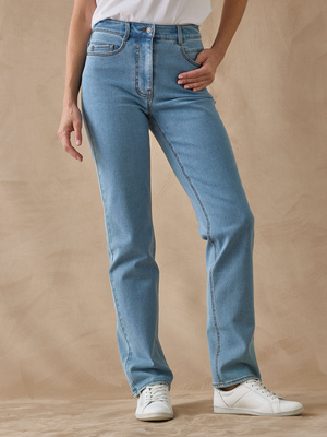 Jean coupe droite taille haute