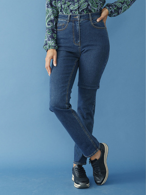 Jean coupe droite taille haute