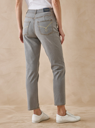 Jean 7/8ème taille haute