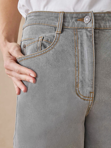 Jean 7/8ème taille haute