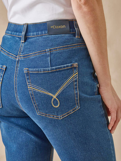 Jean 7/8ème taille haute
