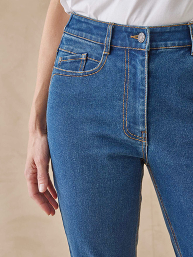 Jean 7/8ème taille haute
