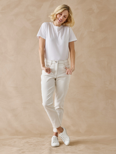Jean 7/8ème taille haute