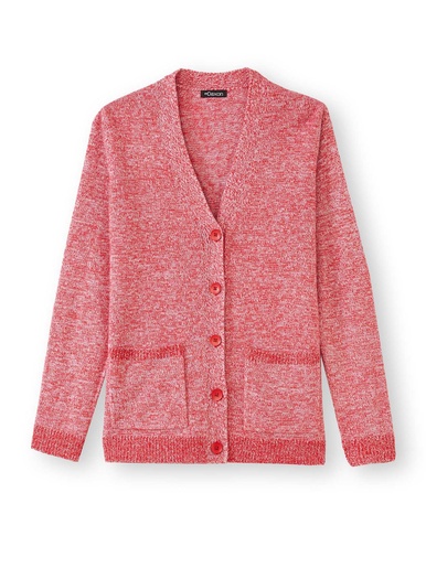Gilet classique en maille chinée