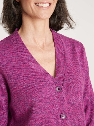 Gilet classique en maille chinée
