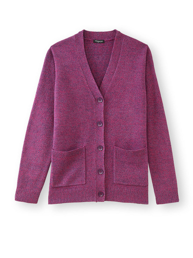 Gilet classique en maille chinée