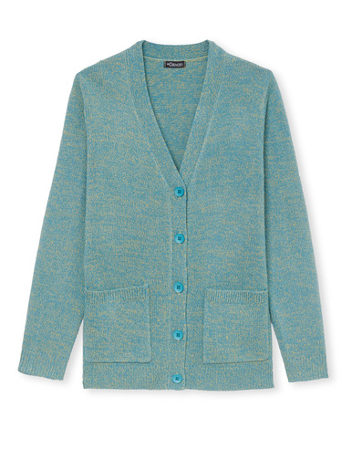 Gilet classique en maille chinée