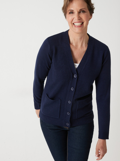Gilet intemporel manches longues - Daxon - Bleu marine