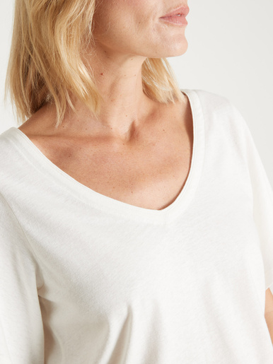 Tee-shirt avec dentelle au dos