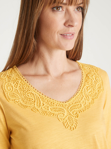 Tee-shirt en maille flammée