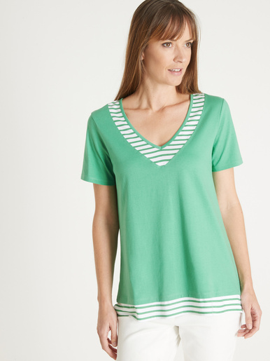 Tee-shirt effet 2 en 1 - Daxon - Vert