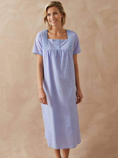 Chemise de nuit plumetis