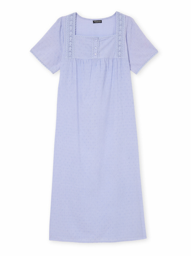 Chemise de nuit plumetis