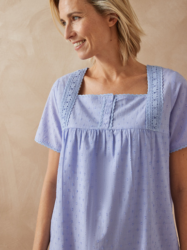 Chemise de nuit plumetis
