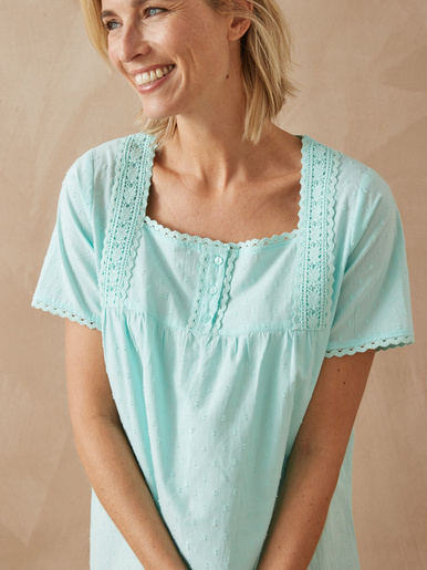 Chemise de nuit plumetis - Daxon - 