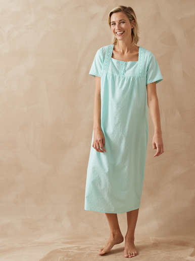 Chemise de nuit plumetis - Daxon - 