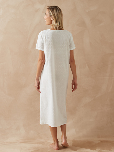 Chemise de nuit plumetis