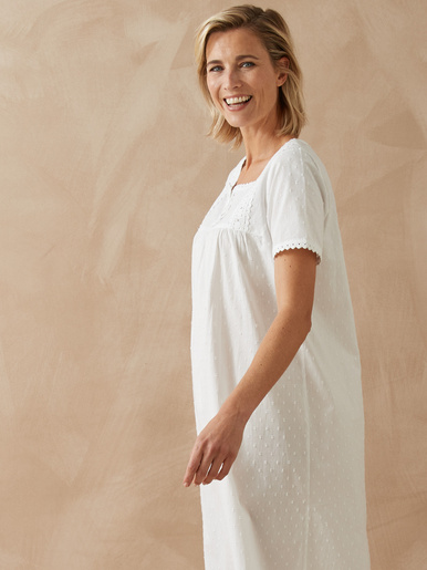 Chemise de nuit plumetis