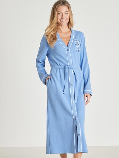 Peignoir en maille nid d'abeille