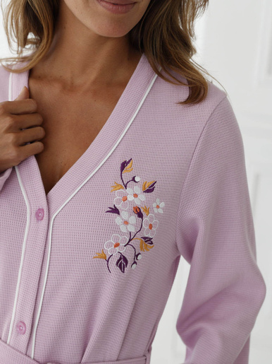 Peignoir en maille nid d'abeille