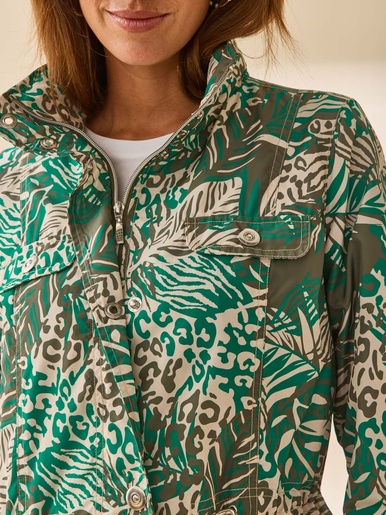 Parka déperlante à capuche amovible